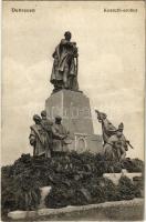 1915 Debrecen, Kossuth szobor koszorúkkal (EK)