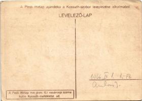 Budapest V. Kossuth szobor leleplezésének emlékére, Horvay János műve, A Pesti Hírlap felvétele és a...