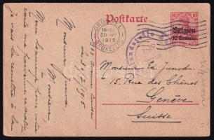 Német megszállás Belgium 1915