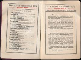 1910 Pesti Magyar Kereskedelmi Bank soproni fiókja, 1910. évi naptár. Bp., Grafikai Intézet Rt., 56 ...
