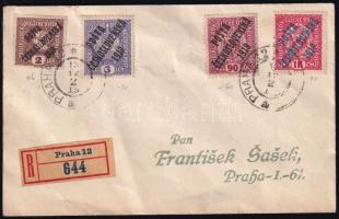 1919 Ajánlott helyi levél "PRAHA" / Registered local cover