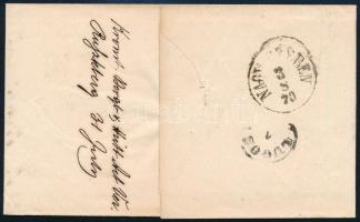 1870 5kr levélen, kék "RUSZKBERG" - Hermanstadt (Gudlin 150 p)