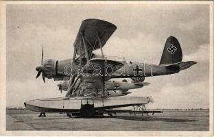 Arado Ar 95 német felderítő és járőr repülőgép a második világáháborúban / German single-engine reconnaissance and patrol biplane. Fotostöckel Nr. 519.