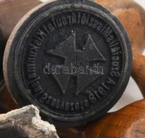 5 db gumibélyegző Szociális Missziótársulat. Rákosi címeres, Kádár címeres