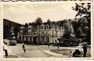 1943 Szováta, Sovata; Fürdő szálló és étterem, autóbusz / spa hotel and restaurant, autobus (EK)