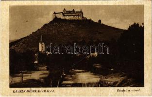 Krasznahorkaváralja, Krásnohorské Podhradie; részlet a várral / Hrad Krásna Horka / castle (EB)