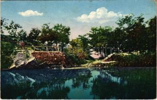 1924 Nyitra, Nitra; Zobor-Jazero / tó / lake (apró lyukak / tiny pinholes)