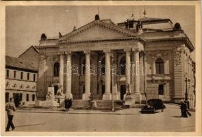 Nagyvárad, Oradea; Teatrul maghiar de stat / Magyar Állami színház / Hungarian State Theatre (gyűrődés / crease)