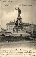 1905 Arad, 13 vértanú szobra, Ries J. és Társa üzlete, Aradi Kereskedők Köre / monument, shops (lyuk / pinhole)