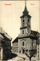 1908 Szentendre, Fő tér, Szerb templom. Pálfy János kiadása (fa)