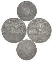 4db (2xklf) öntött, fém emlékérem másolat, "COPIE" jelzéssel (58mm, 48mm) T:XF