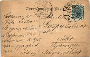 1905 Abbazia, Opatija; úriember a parkban / gentleman in the park. Atelier Betty photo (szakadás / t...