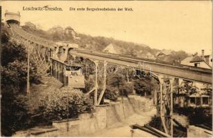 1928 Dresden, Loschwitz, Die erste Bergschwebebahn der Welt / First suspension funicular railway of the world (EB)