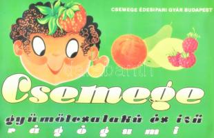 Csemege rágógumi retro reklám plakát. cca 1980 Jó állapotban. 60x40 cm