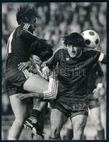 Magyar labdarúgók sajtófotó Tóth II. Mihály (Aranycsapat) Tóth József (Jokka) Fazekas László. 24x16 ...