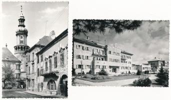 50 db MODERN használatlan fekete-fehér magyar város képeslap: Dunántúl