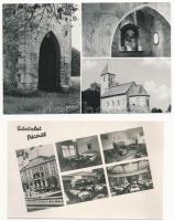 50 db MODERN használatlan fekete-fehér magyar város képeslap: Dunántúl