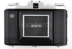 Zeiss Ikon Ikonta fényképezőgép Zeiss Prontor SV 1:4,5 f: 75 12 mm objektívvel, bőr tokkal. Jó állap...