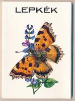 LEPKÉK - 18 db modern grafikai lap lepkékkel és pillangókkal a saját tokjában, Zombory Éva szignójáv...