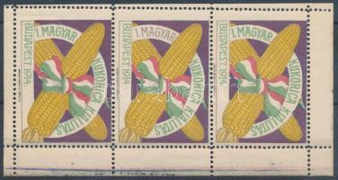 1914 I. Magyar Kukorica Kiállítás levélzáró kisív