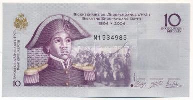 Haiti 2012. 10G "Haiti függetlenségének bicentenáriuma" emlékkiadás T:UNC Haiti 2012. 10 Gourdes "Bicentennial of Haiti's Independence" commemorative issue C:UNC Krause P#272