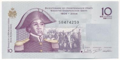 Haiti 2016. 10G "Haiti függetlenségének bicentenáriuma" emlékkiadás T:UNC Haiti 2016. 10 Gourdes "Bicentennial of Haiti's Independence" commemorative issue C:UNC Krause P#272