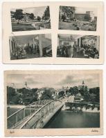 45 db MODERN retro fekete-fehér magyar város képeslap vegyes minőségben