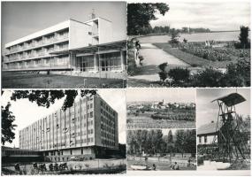 49 db MODERN retro fekete-fehér magyar város képeslap vegyes minőségben