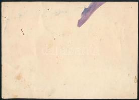 Olvashatatlan jelzéssel: Táj. Filc, papír, jelzett 12x15 cm