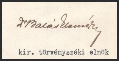 1916 Nagyvárad, a nagyváradi törvényszék elnökének aláírt okirata