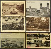 Kb. 129 db RÉGI magyar város képeslap vegyes minőségben / Cca. 129 pre-1945 Hungarian town-view postcards in mixed quality