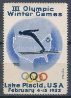 USA 1932 III. Téli Olimpia Lake Placid levélzáró (R!)
