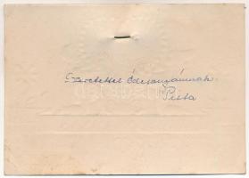 Édesanyámnak - Dombornyomott anyák napi üdvözlőlap jelvénnyel / Mother Day greeting with badge (EK)