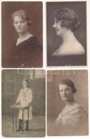 HÖLGYEK - 20 db régi fotó portré vegyes minőségben / LADIES - 20 pre-1945 photo portraits in mixed quality
