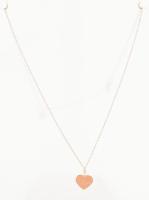 Aranyozott ezüst(Ag) nyaklánc, jelzett, h: 44 cm, bruttó. 1,9 g