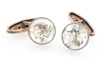 Ezüst(Ag) mandzsettagomb párban, jelzett, bruttó: 7,8 g