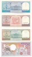 Suriname 1963. 10G + 1982. 5G + 1985. 25G + 1986. 100G T:UNC Suriname 1963. 10 Gulden + 1982. 5 Guld...