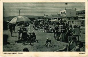 1937 Balatonalmádi, strand. Kiadja Karinger (fl)