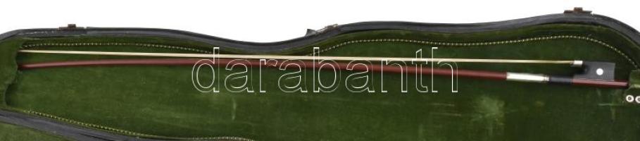 Hegedű teljes készlettel, vonóval, tokkal (nem záródik) megkímélt, használható állapotban