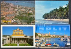 Kb. 70 db MODERN használatlan külföldi város képeslap / Cca. 70 modern unused non-Hungarian town-view postcards