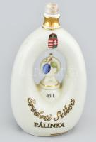 Hollóházi szilva pálinka porcelán flaska. Matricás, jelzett, hibátlan, 22 cm