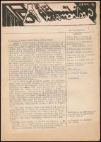 1985 A Hírmondó c. szamizdat kiadvány 1985. március-áprilisi száma, fűzés nélkül, 56 p.