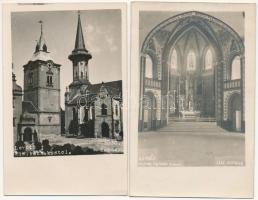 Lőcse, Levoca; 9 db régi fotó képeslap / 9 pre-1945 photo postcards