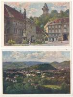 Graz. Kunstverlag Hans Hausner - 7 pre-1945 postcards