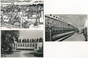 Nyergesújfalu, Magyar Viscosa gyár, belsők - 6 db modern Képzőművészeti Alap képeslap tokban