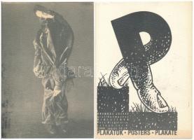 Pécsi Galéria - 4 db modern művész képeslap