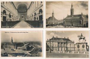 Copenhagen, Kobenhavn; 9 pre-1945 postcards