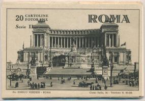 Roma, Rome; 8 pre-1945 postcards in its case