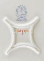 Herendi porcelán áttört tál Kézzel festett, jelzett, hibátlan 17x17 cm