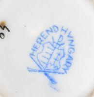 Herendi Eton mintás vázácska Kézzel festett, jelzett, hibátlan 10 cm